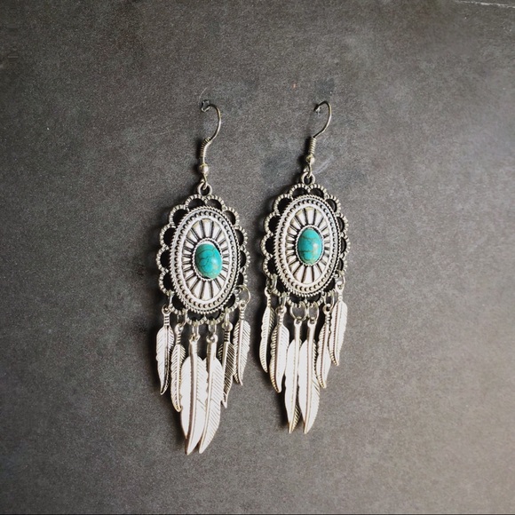 Jewelry - Silver Turquoise Earrings